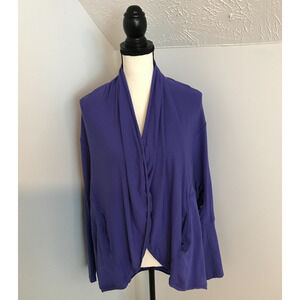 Lululemon Women's Purple To and Flow Open Front Wrap Sweater - Size 6